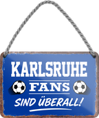 4252024255584		 ''Karlsruhe Fans sind überall!''
Schilderstore24 Blechschilder sind perfekt als Geschenk zu Weihnachten, Geburtstage, Feiern, Partys, Grillabende, Namenstag, Feiertag, Mädelsabend, Hochzeit. Jederzeit stilvoll im Wohnzimmer, Partykeller, Garage, Praxis, Büro, Café, Hauseingang Fußball Mannschaft Verein Bolzen Ball sport liga kicken stadion freizeit
