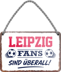 4252024255614		 ''Leipzig Fans sind überall!''
Schilderstore24 Blechschilder sind perfekt als Geschenk zu Weihnachten, Geburtstage, Feiern, Partys, Grillabende, Namenstag, Feiertag, Mädelsabend, Hochzeit. Jederzeit stilvoll im Wohnzimmer, Partykeller, Garage, Praxis, Büro, Café, Hauseingang Fußball Mannschaft Verein Bolzen Ball sport liga kicken stadion freizeit