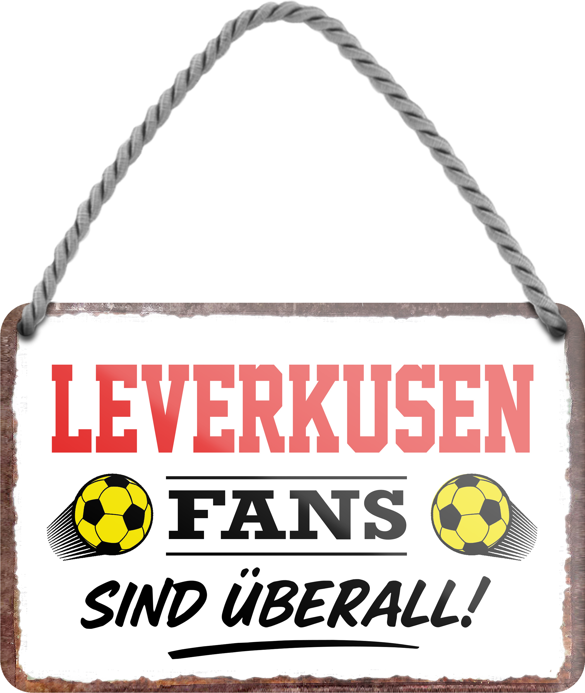 4252024255621		 ''Leverkusen Fans sind überall!''
Schilderstore24 Blechschilder sind perfekt als Geschenk zu Weihnachten, Geburtstage, Feiern, Partys, Grillabende, Namenstag, Feiertag, Mädelsabend, Hochzeit. Jederzeit stilvoll im Wohnzimmer, Partykeller, Garage, Praxis, Büro, Café, Hauseingang Fußball Mannschaft Verein Bolzen Ball sport liga kicken stadion freizeit