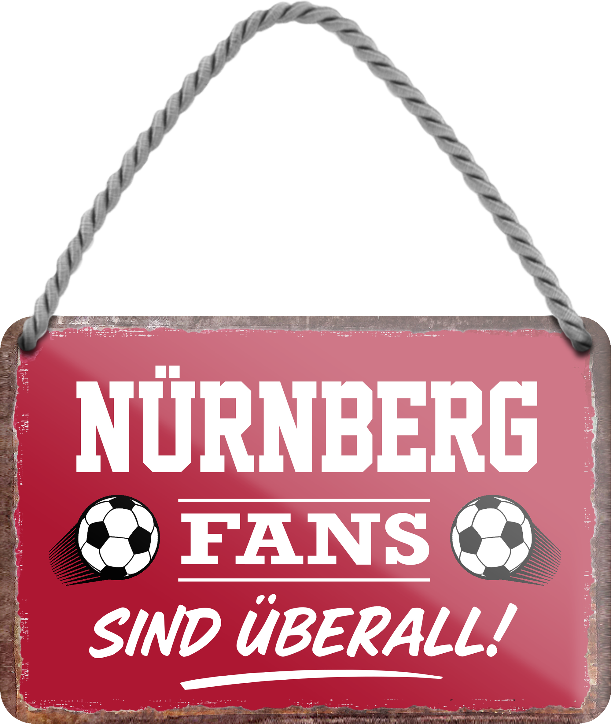 4252024255676		 ''Nürnberg Fans sind überall!''
 Schilderstore24 Blechschilder sind perfekt als Geschenk zu Weihnachten, Geburtstage, Feiern, Partys, Grillabende, Namenstag, Feiertag, Mädelsabend, Hochzeit. Jederzeit stilvoll im Wohnzimmer, Partykeller, Garage, Praxis, Büro, Café, Hauseingang Fußball Mannschaft Verein Bolzen Ball sport liga kicken stadion freizeit