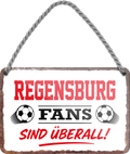 4252024255706		 ''Regensburg Fans sind überall!''
Schilderstore24 Blechschilder sind perfekt als Geschenk zu Weihnachten, Geburtstage, Feiern, Partys, Grillabende, Namenstag, Feiertag, Mädelsabend, Hochzeit. Jederzeit stilvoll im Wohnzimmer, Partykeller, Garage, Praxis, Büro, Café, Hauseingang Fußball Mannschaft Verein Bolzen Ball sport liga kicken stadion freizeit