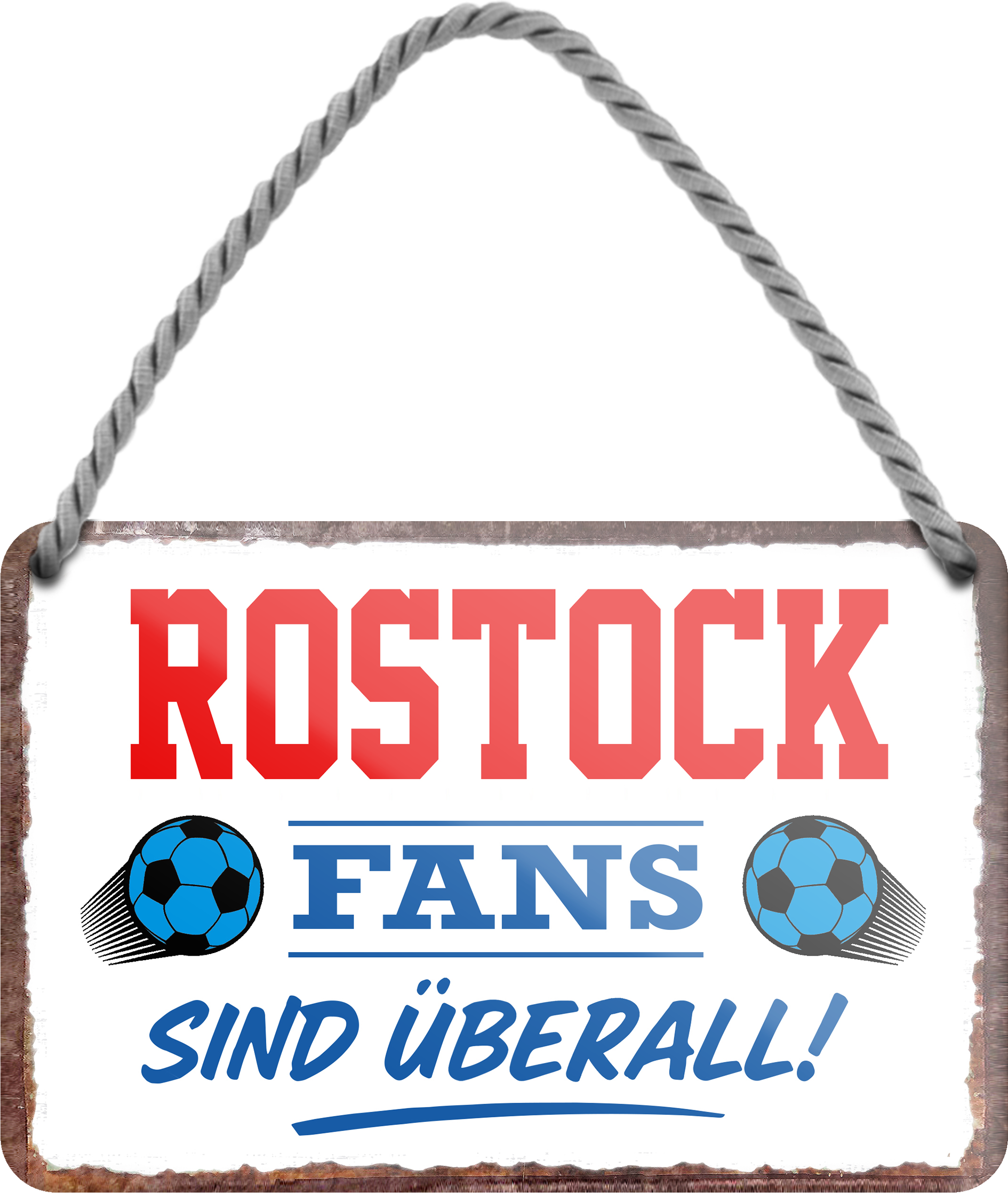 4252024255713		 ''Rostock Fans sind überall!''
Schilderstore24 Blechschilder sind perfekt als Geschenk zu Weihnachten, Geburtstage, Feiern, Partys, Grillabende, Namenstag, Feiertag, Mädelsabend, Hochzeit. Jederzeit stilvoll im Wohnzimmer, Partykeller, Garage, Praxis, Büro, Café, Hauseingang Fußball Mannschaft Verein Bolzen Ball sport liga kicken stadion freizeit