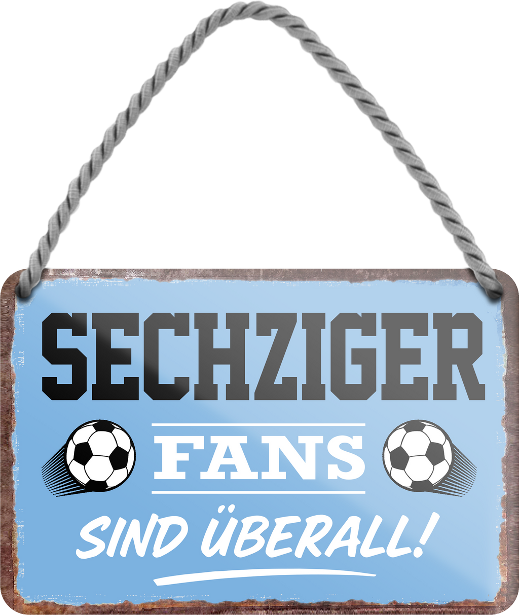 4252024255751		 ''Sechziger Fans sind überall!''
 Schilderstore24 Blechschilder sind perfekt als Geschenk zu Weihnachten, Geburtstage, Feiern, Partys, Grillabende, Namenstag, Feiertag, Mädelsabend, Hochzeit. Jederzeit stilvoll im Wohnzimmer, Partykeller, Garage, Praxis, Büro, Café, Hauseingang Fußball Mannschaft Verein Bolzen Ball sport liga kicken stadion freizeit