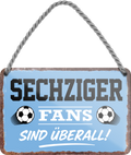 4252024255751		 ''Sechziger Fans sind überall!''
 Schilderstore24 Blechschilder sind perfekt als Geschenk zu Weihnachten, Geburtstage, Feiern, Partys, Grillabende, Namenstag, Feiertag, Mädelsabend, Hochzeit. Jederzeit stilvoll im Wohnzimmer, Partykeller, Garage, Praxis, Büro, Café, Hauseingang Fußball Mannschaft Verein Bolzen Ball sport liga kicken stadion freizeit