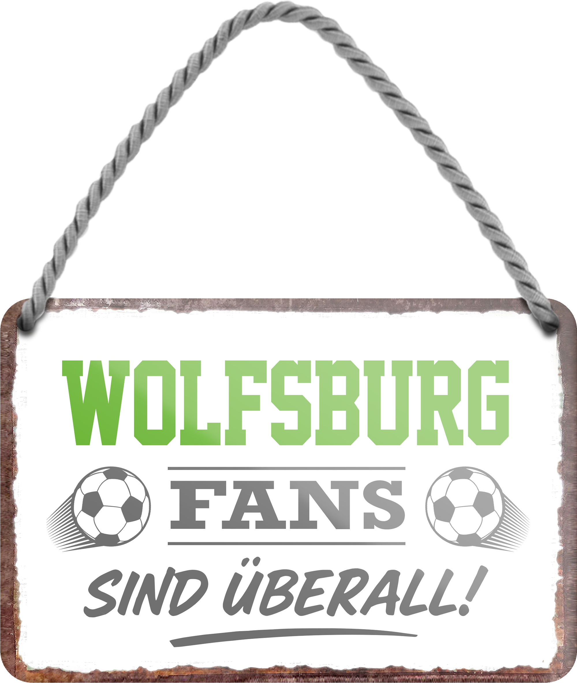 4252024255805		 ''Wolfsburg Fans sind überall!''
Schilderstore24 Blechschilder sind perfekt als Geschenk zu Weihnachten, Geburtstage, Feiern, Partys, Grillabende, Namenstag, Feiertag, Mädelsabend, Hochzeit. Jederzeit stilvoll im Wohnzimmer, Partykeller, Garage, Praxis, Büro, Café, Hauseingang Fußball Mannschaft Verein Bolzen Ball sport liga kicken stadion freizeit