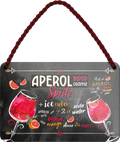 4252024254990		 ''Aperol Spritz Blood Orange''
Schilderstore24 Blechschilder sind perfekt als Geschenk zu Weihnachten, Geburtstage, Feiern, Partys, Grillabende, Namenstag, Feiertag, Mädelsabend, Hochzeit. Jederzeit stilvoll im Wohnzimmer, Partykeller, Garage, Praxis, Büro, Café, Hauseingang Alkohol Cocktail Likör Sekt Getränk Alkohol promille schnaps saufen longdrink
