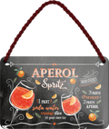 4252024254983		 ''Aperol Spritz''
Schilderstore24 Blechschilder sind perfekt als Geschenk zu Weihnachten, Geburtstage, Feiern, Partys, Grillabende, Namenstag, Feiertag, Mädelsabend, Hochzeit. Jederzeit stilvoll im Wohnzimmer, Partykeller, Garage, Praxis, Büro, Café, Hauseingang Alkohol Cocktail Likör Sekt Getränk Alkohol promille schnaps saufen longdrink