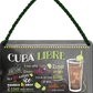 4252024255041		 ''Cuba Libre''
Schilderstore24 Blechschilder sind perfekt als Geschenk zu Weihnachten, Geburtstage, Feiern, Partys, Grillabende, Namenstag, Feiertag, Mädelsabend, Hochzeit. Jederzeit stilvoll im Wohnzimmer, Partykeller, Garage, Praxis, Büro, Café, Hauseingang Alkohol Cocktail Likör Sekt Getränk Alkohol promille schnaps saufen longdrink