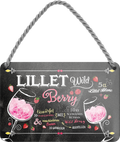 Schilderstore24 Blechschilder sind 4252024255096		 ''Lillet Wild Berry''
perfekt als Geschenk zu Weihnachten, Geburtstage, Feiern, Partys, Grillabende, Namenstag, Feiertag, Mädelsabend, Hochzeit. Jederzeit stilvoll im Wohnzimmer, Partykeller, Garage, Praxis, Büro, Café, Hauseingang Alkohol Cocktail Likör Sekt Getränk Alkohol promille schnaps saufen longdrink
