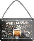 4252024255225		 ''White Russian''
Schilderstore24 Blechschilder sind perfekt als Geschenk zu Weihnachten, Geburtstage, Feiern, Partys, Grillabende, Namenstag, Feiertag, Mädelsabend, Hochzeit. Jederzeit stilvoll im Wohnzimmer, Partykeller, Garage, Praxis, Büro, Café, Hauseingang Alkohol Cocktail Likör Sekt Getränk Alkohol promille schnaps saufen longdrink
