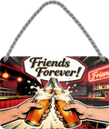 4252024257793		 ''Friends Forever!''
Geschenk Weihnachten, Geburtstage, Feiern, Partys, Grillabende, Namenstag, Feiertag, Mädelsabend, Hochzeit Wohnzimmer, Partykeller, Garage, Praxis, Büro, Café, Hauseingang Alkohol Kasten Bier Saufen Getränk Bier Alkohol schaumkrone promille hopfen