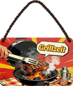 4252024258356		 ''Grillzeit''
Schilderstore24 Blechschilder sind perfekt als Geschenk zu Weihnachten, Geburtstage, Feiern, Partys, Grillabende, Partykeller, diät, snack, mahlzei, rezept, wasser Lebensmittel Burger Tee Grill crepes teigware süßigkeit essen grill wurst pommes döner fisch pizza