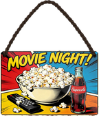 4252024258448		 ''Movie Night''
Schilderstore24 Blechschilder sind perfekt als Geschenk zu Weihnachten, Geburtstage, Feiern, Partys, Grillabende, Partykeller, diät, snack, mahlzei, rezept, wasser Lebensmittel Burger Tee Grill crepes teigware süßigkeit essen grill wurst pommes döner fisch pizza