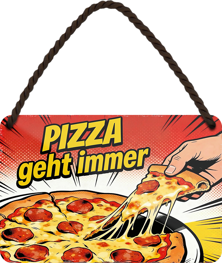 4252024258455		 ''Pizza geht immer''
Schilderstore24 Blechschilder sind perfekt als Geschenk zu Weihnachten, Geburtstage, Feiern, Partys, Grillabende, Partykeller, diät, snack, mahlzei, rezept, wasser Lebensmittel Burger Tee Grill crepes teigware süßigkeit essen grill wurst pommes döner fisch pizza