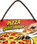4252024258455		 ''Pizza geht immer''
Schilderstore24 Blechschilder sind perfekt als Geschenk zu Weihnachten, Geburtstage, Feiern, Partys, Grillabende, Partykeller, diät, snack, mahlzei, rezept, wasser Lebensmittel Burger Tee Grill crepes teigware süßigkeit essen grill wurst pommes döner fisch pizza