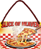 4252024258486		 ''Slice of Heaven''
Schilderstore24 Blechschilder sind perfekt als Geschenk zu Weihnachten, Geburtstage, Feiern, Partys, Grillabende, Partykeller, diät, snack, mahlzei, rezept, wasser Lebensmittel Burger Tee Grill crepes teigware süßigkeit essen grill wurst pommes döner fisch pizza