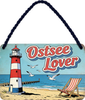 4252024259216		 ''Ostsee Lover (strandliege)''
Schilderstore24 Blechschilder sind perfekt als Geschenk zu Weihnachten, Geburtstage, Feiern, Partys, Grillabende, Namenstag, Feiertag, Hochzeit. Jederzeit stilvoll im Wohnzimmer, Partykeller, Garage, Praxis, Büro, nordsee, ostsee Meer Urlaub Sommer Sandstrand see wasser strand sand salzwasser ferien
