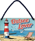 4252024259216		 ''Ostsee Lover (strandliege)''
Schilderstore24 Blechschilder sind perfekt als Geschenk zu Weihnachten, Geburtstage, Feiern, Partys, Grillabende, Namenstag, Feiertag, Hochzeit. Jederzeit stilvoll im Wohnzimmer, Partykeller, Garage, Praxis, Büro, nordsee, ostsee Meer Urlaub Sommer Sandstrand see wasser strand sand salzwasser ferien