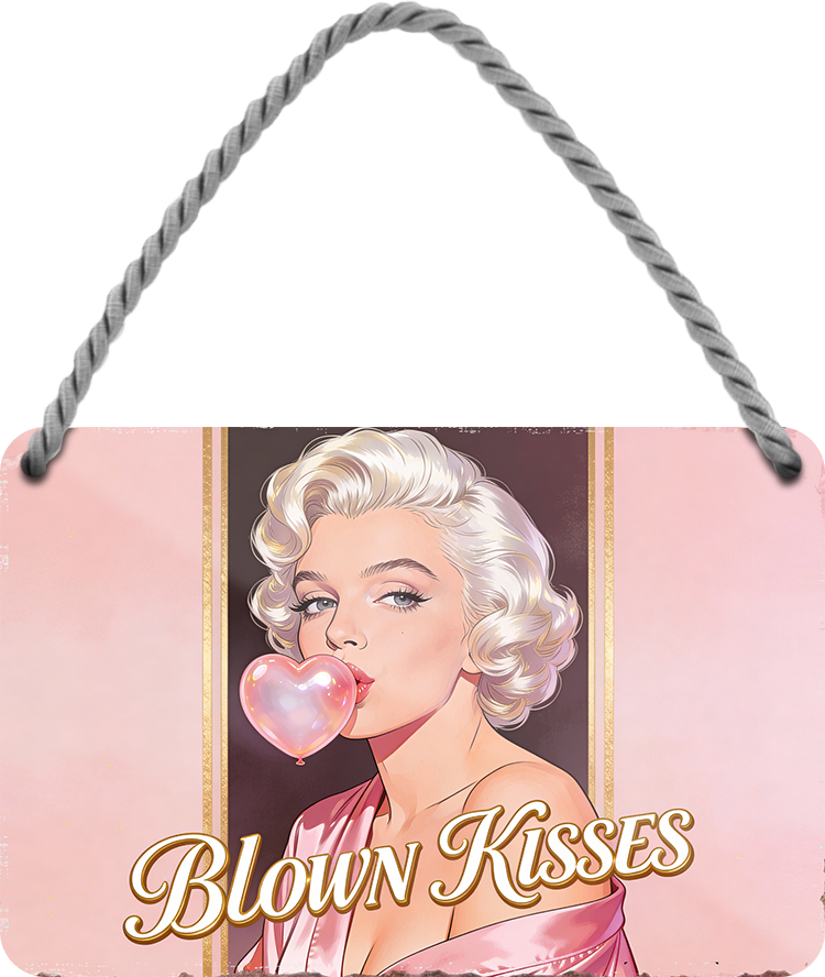 4252024259339		 ''Blown Kisses''
Schilderstore24 Blechschilder sind perfekt als Geschenk zu Weihnachten, Geburtstage, Feiern, Partys, Grillabende, Namenstag, Feiertag, Mädelsabend, Hochzeit. Jederzeit stilvoll im Wohnzimmer, Partykeller, Garage, Praxis, Büro, Café, Hauseingang Sex Anzüglich Zweideutig Romantik Brüste sinnlich schnulzig romantisch versaut pinup