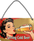 4252024257830		 ''Serving Cold Beer''
Geschenk Weihnachten, Geburtstage, Feiern, Partys, Grillabende, Namenstag, Feiertag, Mädelsabend, Hochzeit Wohnzimmer, Partykeller, Garage, Praxis, Büro, Café, Hauseingang Alkohol Kasten Bier Saufen Getränk Bier Alkohol schaumkrone promille hopfen