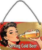 4252024257830		 ''Serving Cold Beer''
Geschenk Weihnachten, Geburtstage, Feiern, Partys, Grillabende, Namenstag, Feiertag, Mädelsabend, Hochzeit Wohnzimmer, Partykeller, Garage, Praxis, Büro, Café, Hauseingang Alkohol Kasten Bier Saufen Getränk Bier Alkohol schaumkrone promille hopfen