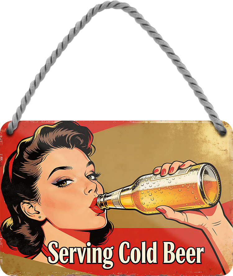 4252024257830		 ''Serving Cold Beer''
Geschenk Weihnachten, Geburtstage, Feiern, Partys, Grillabende, Namenstag, Feiertag, Mädelsabend, Hochzeit Wohnzimmer, Partykeller, Garage, Praxis, Büro, Café, Hauseingang Alkohol Kasten Bier Saufen Getränk Bier Alkohol schaumkrone promille hopfen