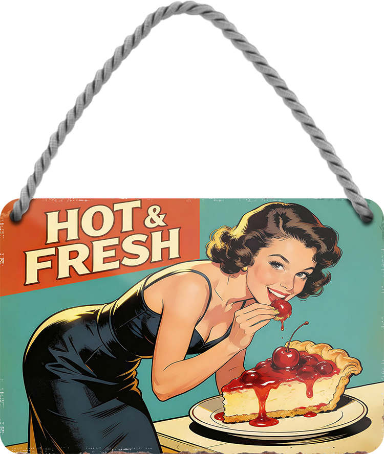 4252024258370		 ''Hot & Fresh (auf dem Tisch)''
Schilderstore24 Blechschilder sind perfekt als Geschenk zu Weihnachten, Geburtstage, Feiern, Partys, Grillabende, Partykeller, diät, snack, mahlzei, rezept, wasser Lebensmittel Burger Tee Grill crepes teigware süßigkeit essen grill wurst pommes döner fisch pizza