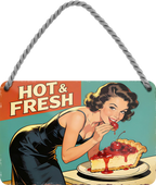 4252024258370		 ''Hot & Fresh (auf dem Tisch)''
Schilderstore24 Blechschilder sind perfekt als Geschenk zu Weihnachten, Geburtstage, Feiern, Partys, Grillabende, Partykeller, diät, snack, mahlzei, rezept, wasser Lebensmittel Burger Tee Grill crepes teigware süßigkeit essen grill wurst pommes döner fisch pizza