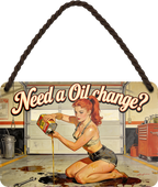 4252024259605		 ''Need a Oil Change''
Schilderstore24 Blechschilder sind perfekt als Geschenk zu Weihnachten, Geburtstage, Feiern, Partys, Grillabende, Namenstag, Feiertag, Mädelsabend, Hochzeit. Jederzeit stilvoll im Wohnzimmer, Partykeller, Garage, biker, zitat, route, highway Mechaniker Auto Motorrad Werkstatt auto lkw brummi tüfteln schrauber