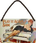 4252024259360		 ''Play it again, Sam''
Schilderstore24 Blechschilder sind perfekt als Geschenk zu Weihnachten, Geburtstage, Feiern, Partys, Grillabende, Namenstag, Feiertag, Mädelsabend, Hochzeit. Jederzeit stilvoll im Wohnzimmer, Partykeller, Garage, Praxis, Büro, Café, Hauseingang Sex Anzüglich Zweideutig Romantik Brüste sinnlich schnulzig romantisch versaut pinup