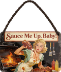 4252024258462		 ''Sauce me up, Baby!''
Schilderstore24 Blechschilder sind perfekt als Geschenk zu Weihnachten, Geburtstage, Feiern, Partys, Grillabende, Partykeller, diät, snack, mahlzei, rezept, wasser Lebensmittel Burger Tee Grill crepes teigware süßigkeit essen grill wurst pommes döner fisch pizza