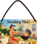 4252024258493		 ''Smoking Hot''
Schilderstore24 Blechschilder sind perfekt als Geschenk zu Weihnachten, Geburtstage, Feiern, Partys, Grillabende, Partykeller, diät, snack, mahlzei, rezept, wasser Lebensmittel Burger Tee Grill crepes teigware süßigkeit essen grill wurst pommes döner fisch pizza