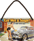 4252024259353		 ''Get Wet & Soapy''
Schilderstore24 Blechschilder sind perfekt als Geschenk zu Weihnachten, Geburtstage, Feiern, Partys, Grillabende, Namenstag, Feiertag, Mädelsabend, Hochzeit. Jederzeit stilvoll im Wohnzimmer, Partykeller, Garage, Praxis, Büro, Café, Hauseingang Sex Anzüglich Zweideutig Romantik Brüste sinnlich schnulzig romantisch versaut pinup