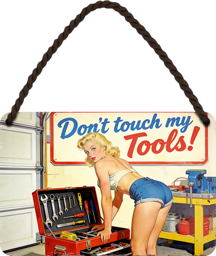 4252024258806		 ''Don't touch my Tools''
Schilderstore24 Blechschilder sind perfekt als Geschenk zu Weihnachten, Geburtstage, Feiern, Partys, Grillabende, Namenstag, Feiertag, Mädelsabend, Hochzeit. Jederzeit stilvoll im Wohnzimmer, Partykeller, Garage, Praxis, Büro,Architekt Hauseingang Handwerk Baustelle Arbeit Bau werkeln baustelle handwerker bauarbeiter
