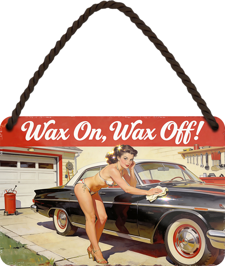 4252024259674		 ''Wax On, Wax Off''
Schilderstore24 Blechschilder sind perfekt als Geschenk zu Weihnachten, Geburtstage, Feiern, Partys, Grillabende, Namenstag, Feiertag, Mädelsabend, Hochzeit. Jederzeit stilvoll im Wohnzimmer, Partykeller, Garage, biker, zitat, route, highway Mechaniker Auto Motorrad Werkstatt auto lkw brummi tüfteln schrauber