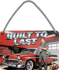 4252024259551		 ''Built to Last''
Schilderstore24 Blechschilder sind perfekt als Geschenk zu Weihnachten, Geburtstage, Feiern, Partys, Grillabende, Namenstag, Feiertag, Mädelsabend, Hochzeit. Jederzeit stilvoll im Wohnzimmer, Partykeller, Garage, biker, zitat, route, highway Mechaniker Auto Motorrad Werkstatt auto lkw brummi tüfteln schrauber