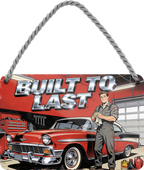 4252024259551		 ''Built to Last''
Schilderstore24 Blechschilder sind perfekt als Geschenk zu Weihnachten, Geburtstage, Feiern, Partys, Grillabende, Namenstag, Feiertag, Mädelsabend, Hochzeit. Jederzeit stilvoll im Wohnzimmer, Partykeller, Garage, biker, zitat, route, highway Mechaniker Auto Motorrad Werkstatt auto lkw brummi tüfteln schrauber
