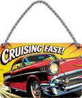 4252024259568		 ''Cruising Fast''
Schilderstore24 Blechschilder sind perfekt als Geschenk zu Weihnachten, Geburtstage, Feiern, Partys, Grillabende, Namenstag, Feiertag, Mädelsabend, Hochzeit. Jederzeit stilvoll im Wohnzimmer, Partykeller, Garage, biker, zitat, route, highway Mechaniker Auto Motorrad Werkstatt auto lkw brummi tüfteln schrauber