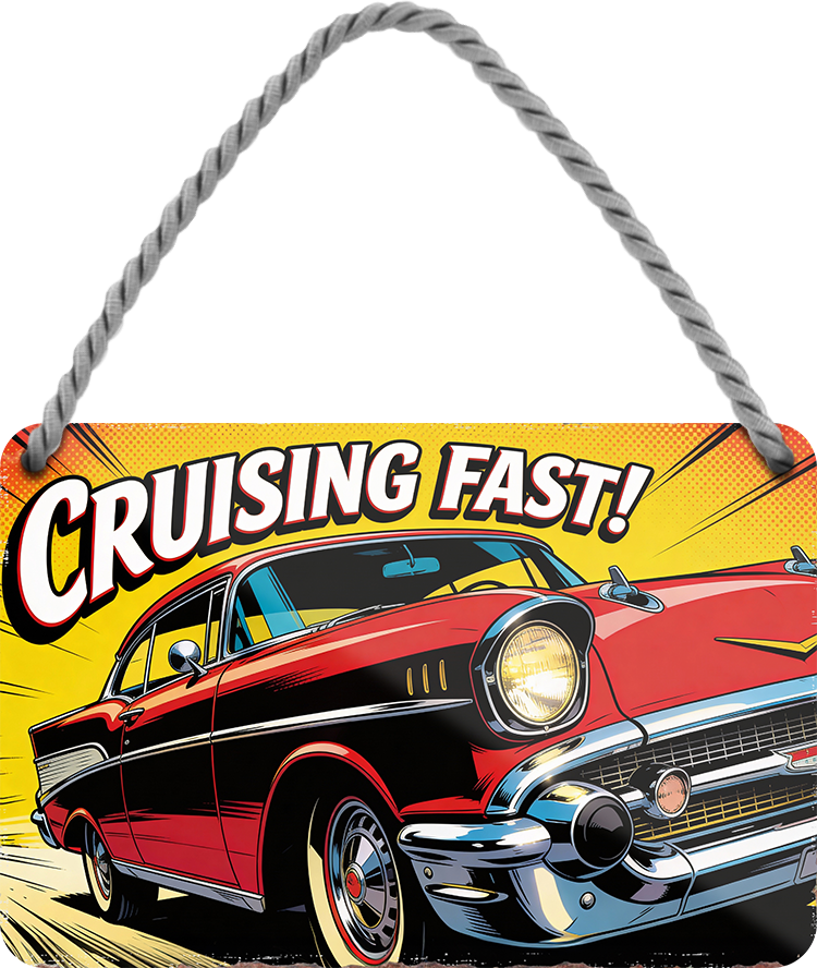 4252024259568		 ''Cruising Fast''
Schilderstore24 Blechschilder sind perfekt als Geschenk zu Weihnachten, Geburtstage, Feiern, Partys, Grillabende, Namenstag, Feiertag, Mädelsabend, Hochzeit. Jederzeit stilvoll im Wohnzimmer, Partykeller, Garage, biker, zitat, route, highway Mechaniker Auto Motorrad Werkstatt auto lkw brummi tüfteln schrauber
