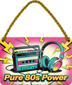 4252024259230		 ''Pure 80s Power''
Schilderstore24 Blechschilder sind perfekt als Geschenk zu Weihnachten, Geburtstage, Feiern, Partys, Grillabende, Namenstag, Feiertag, Mädelsabend, Hochzeit. Jederzeit stilvoll im Wohnzimmer, Partykeller, Garage, Praxis, Büro, musik, Hauseingang gesang Metall Rock Pop Klassik singen metall rock lieder melodie instrumente