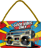 4252024259223		 ''Good Vives Only (musik)''
Schilderstore24 Blechschilder sind perfekt als Geschenk zu Weihnachten, Geburtstage, Feiern, Partys, Grillabende, Namenstag, Feiertag, Mädelsabend, Hochzeit. Jederzeit stilvoll im Wohnzimmer, Partykeller, Garage, Praxis, Büro, musik, Hauseingang gesang Metall Rock Pop Klassik singen metall rock lieder melodie instrumente