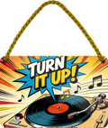 4252024259247		 ''Turn it up''
Schilderstore24 Blechschilder sind perfekt als Geschenk zu Weihnachten, Geburtstage, Feiern, Partys, Grillabende, Namenstag, Feiertag, Mädelsabend, Hochzeit. Jederzeit stilvoll im Wohnzimmer, Partykeller, Garage, Praxis, Büro, musik, Hauseingang gesang Metall Rock Pop Klassik singen metall rock lieder melodie instrumente