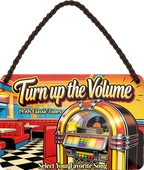 4252024259254		 ''Turn up the Volume''
Schilderstore24 Blechschilder sind perfekt als Geschenk zu Weihnachten, Geburtstage, Feiern, Partys, Grillabende, Namenstag, Feiertag, Mädelsabend, Hochzeit. Jederzeit stilvoll im Wohnzimmer, Partykeller, Garage, Praxis, Büro, musik, Hauseingang gesang Metall Rock Pop Klassik singen metall rock lieder melodie instrumente