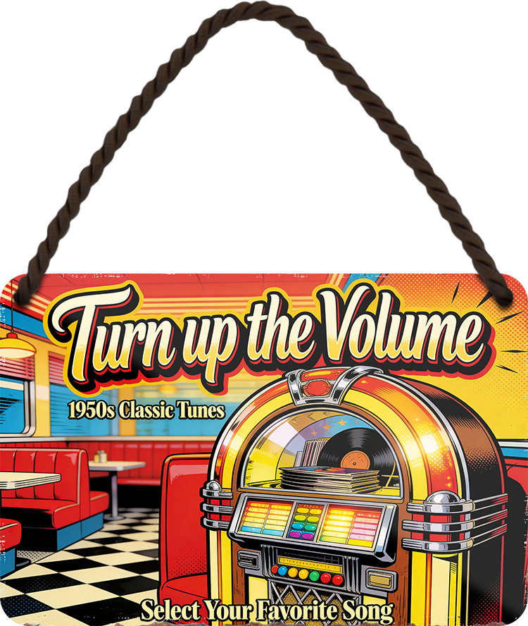 4252024259254		 ''Turn up the Volume''
Schilderstore24 Blechschilder sind perfekt als Geschenk zu Weihnachten, Geburtstage, Feiern, Partys, Grillabende, Namenstag, Feiertag, Mädelsabend, Hochzeit. Jederzeit stilvoll im Wohnzimmer, Partykeller, Garage, Praxis, Büro, musik, Hauseingang gesang Metall Rock Pop Klassik singen metall rock lieder melodie instrumente