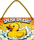 4252024259537		 ''Splish Splash''
Schilderstore24 Blechschilder sind perfekt als Geschenk zu Weihnachten, Geburtstage, Feiern, Partys, Grillabende, Namenstag, Feiertag, Mädelsabend, Hochzeit. Jederzeit stilvoll im Wohnzimmer, Partykeller, Garage, Praxis, Büro, Café, Hauseingang Zuhause WC Open Closed Badezimmer toilette scheißhaus putzen haushalt heim