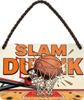 4252024258691		 ''Slam Dunk''
Schilderstore24 Blechschilder sind perfekt als Geschenk zu Weihnachten, Geburtstage, Feiern, Partys, Grillabende, Namenstag, Feiertag, Mädelsabend, Hochzeit. Jederzeit stilvoll im Wohnzimmer, Partykeller, Garage, Praxis, Büro, Café, Hauseingang crossfit Hobby bodybuilding fitnesstrainer fitness freizeit sport aktivitäten