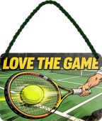 4252024258684		 ''Love the Game''
Schilderstore24 Blechschilder sind perfekt als Geschenk zu Weihnachten, Geburtstage, Feiern, Partys, Grillabende, Namenstag, Feiertag, Mädelsabend, Hochzeit. Jederzeit stilvoll im Wohnzimmer, Partykeller, Garage, Praxis, Büro, Café, Hauseingang crossfit Hobby bodybuilding fitnesstrainer fitness freizeit sport aktivitäten