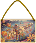 4252024257649		 ''Cosmic Bloom''
Schilderstore24 Blechschilder sind perfekt als Geschenk zu Weihnachten, Geburtstage, Feiern, Partys, Grillabende, Namenstag, Feiertag, Mädelsabend, Hochzeit. Jederzeit stilvoll im Wohnzimmer, Partykeller, Garage, Praxis, Büro, Zitate, lebensgefahr Sarkasmus Ironie Funny Schwarzer Humor faul dumm fun rente lästern teufel