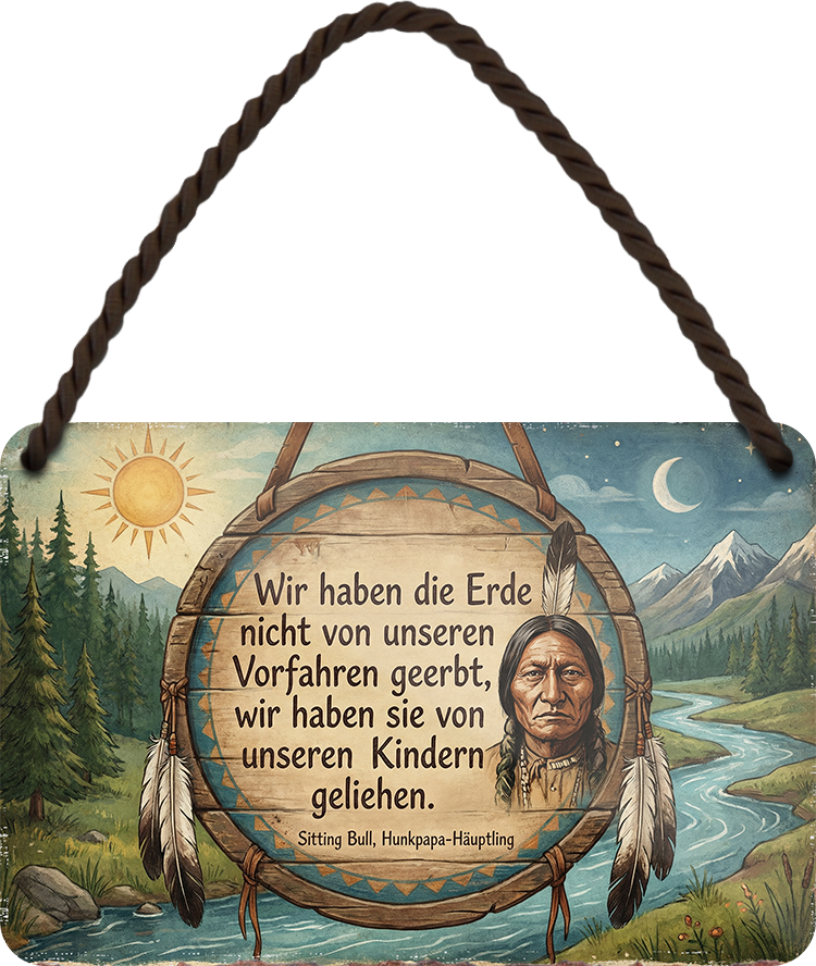 4252024259179		 ''Wir haben die Erde nicht geerbt (fluss)''
Schilderstore24 Blechschilder sind perfekt als Geschenk zu Weihnachten, Geburtstage, Feiern, Partys , Hochzeit. Jederzeit stilvoll im Wohnzimmer, Partykeller, Garage, zitat Philosophie, liebe Weisheiten Leben Sprichwörter Tipp wahrheit sprichwort tiefsinnig ratschlag