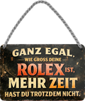 4252024258653		 ''Egal wie groß deine Rolex, mehr Zeit hast du nicht''
Schilderstore24 Blechschilder sind perfekt als Geschenk zu Weihnachten, Geburtstage, Feiern, Partys, Grillabende, Namenstag, Feiertag, Mädelsabend, Hochzeit. Jederzeit stilvoll im Wohnzimmer, Partykeller, Garage, Praxis, Büro, Café, Hauseingang politik regierung fachkräfte ironsich kanzler job Politiker Kabinett Chef Regierung